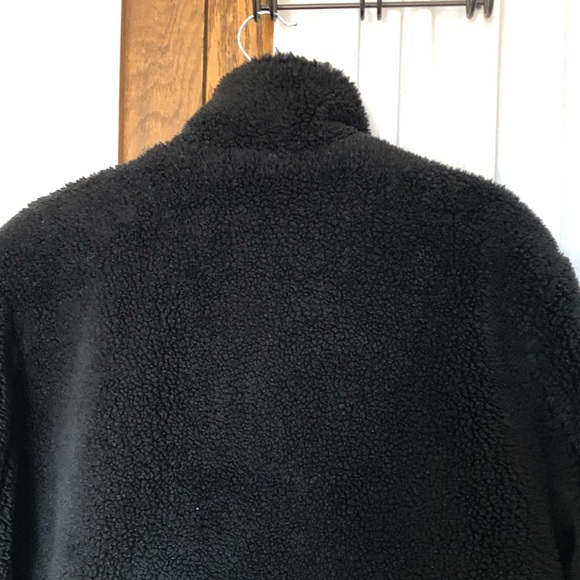 Top Man Black Teddy Fleece Jacket - Picture 9 of 14